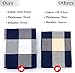 EARTHALL Buffalo Plaid Outdoor Rug Navy Blue 4'x6', Cotton Hand-Woven Checkered Door Mat, Reversible Foldable Washable Blue Outdoor Rug for Layered Door Mats Porch/Front Door (47.2''x70.8'')