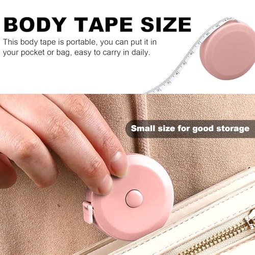 Cinta métrica flexible portátil 1.5m doble cara miniatura 4