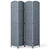 Outdoor Privacy Screen, Folding Room Divider Made of Fade Resistant Polypropylene Yarn for Patio, Balcony & Garden, 69' H x 64' W