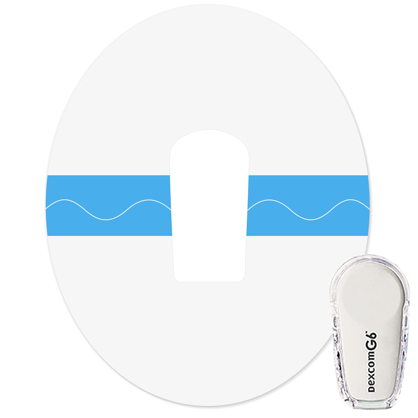 HONYOU 60Pack G6 Adhesive Patches Waterproof Adhesive Patches for G6 Premium Transparent Overpatch 10 Days Long Stay Covers Easy to Use by One Hand