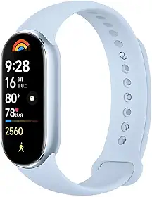Relógio Mi Band 9 smart-band 9 (GLOBAL) Pulseira Inteligente, Tela AMOLED 1,62, Relógio inteligente, Fitness, Pulseira Impermeável, Suporte Para NFC, 150 Modos Esportivos (AZUL)
