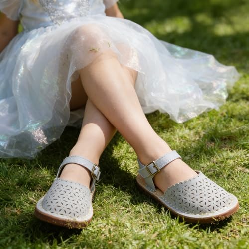 Image of THEE BRON Toddler Girls Espadrilles Sandals Hollow Out Rustic Dress Shoes