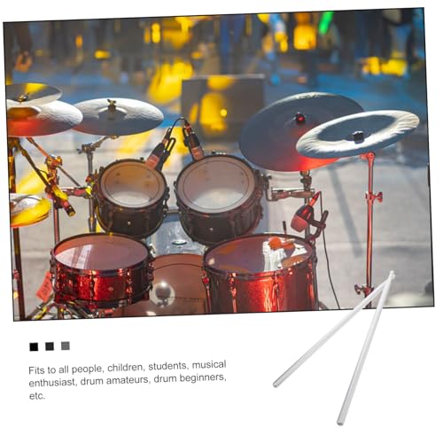 Baquetas Sosoport 5A de aleación de aluminio, ligeras, para práctica, adecuadas para bateristas y entusiastas de la música miniatura 6