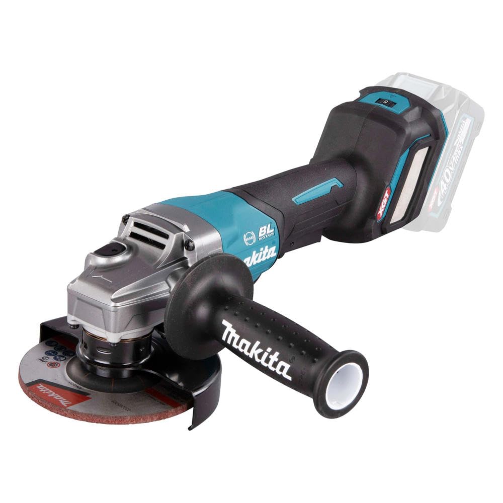 Makita Blue Ga029gz01 40V Max Li-Ion Xgt Brushless 125Mm Angle Grinder Supplied In A Makpac Case -Batteries And Charger Not Included