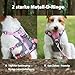 Huntboo Sicherheitsgeschirr Hund Ausbruchsicher, Panikgeschirr für Hunde, Reflektierendes Geschirr Hund mit Griff, Verstellbare Hundegeschirr für kleine, mittelgroße und große Hunde (Hellrosa,S)