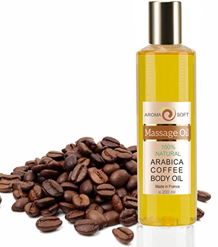 Huile de Massage Pure Végétale Raisin & Café 200 ml ? Minceur et Anti Cellulite ?100% Pure et Naturelle ? Hydratante Prévention des vergetures ? bleumarine Bretania