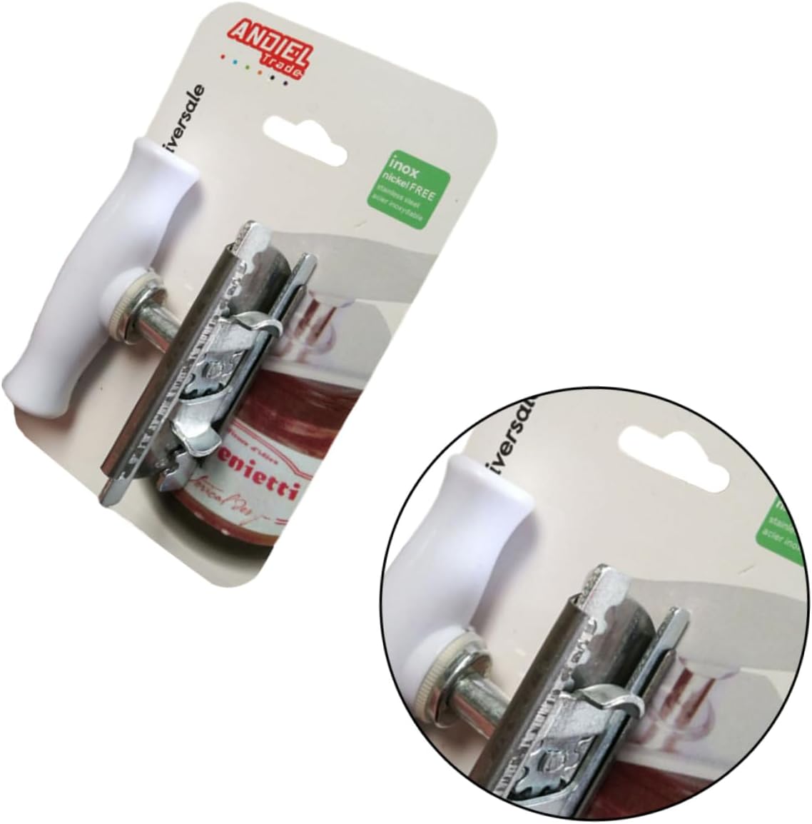 Mikinona 3pcs Can Opener Stainless Steel Jar Opener Non-slip Handle Multifunctional Can Lid Lifter for Home Restaurant Hotel
