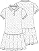 Classroom Girls Polo Dress School Outfit for Toddler,Pleated Skirt 54121, 4, Pink