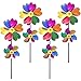 Produktbild 4 Stück Windmühle Kinder, Bunte Windmühle Windmühlen Windspiel Windrade als Geschenk für Kinder zum oder als zarte Dekoration für Outdoor Rasen Balkon Garten Deko