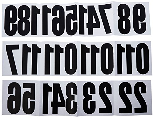 Dritz 15328 Iron-on Numbers, Soft Flex, Block, 5-Inch, Black (3-Sheets)