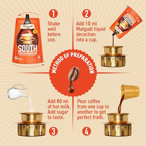 Image of Continental Malgudi Filter Coffee Decoction | Ready-to-Use Instant Liquid Filter Coffee | Strong South Indian Traditional Filter Coffee Taste | 200ml (Pack of 1)