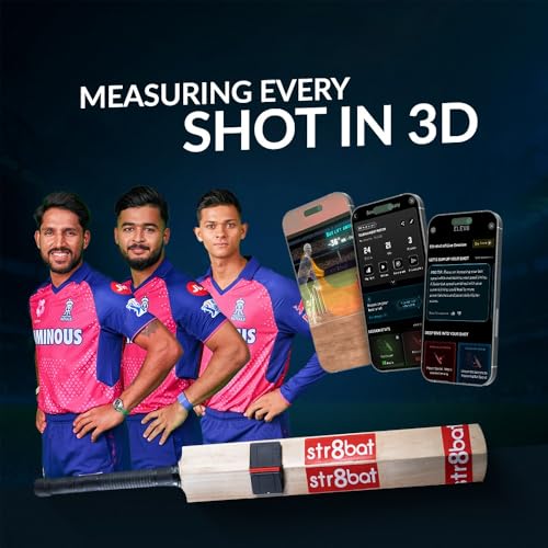 Image of str8bat Sensor - Cricket Bat Sensor, Motion Sensor for Cricket, Bat Sensor Cricket, Bat Speed Sensor, Smart Cricket Bat, Batting Practice Equipment, Batting Analysis Device