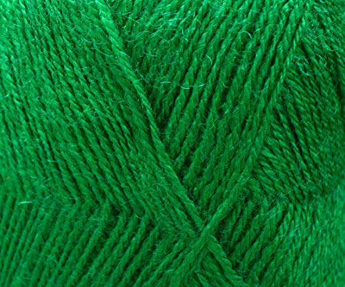 Image of M.G ENTERPRISE Enterprise Rosemary Parrot Green (200 gm) Wool Hank Hand Knitting Wool /Art Craft Soft Fingering Crochet Hook Yarn, Needle Knitting Yarn Thread Dyed