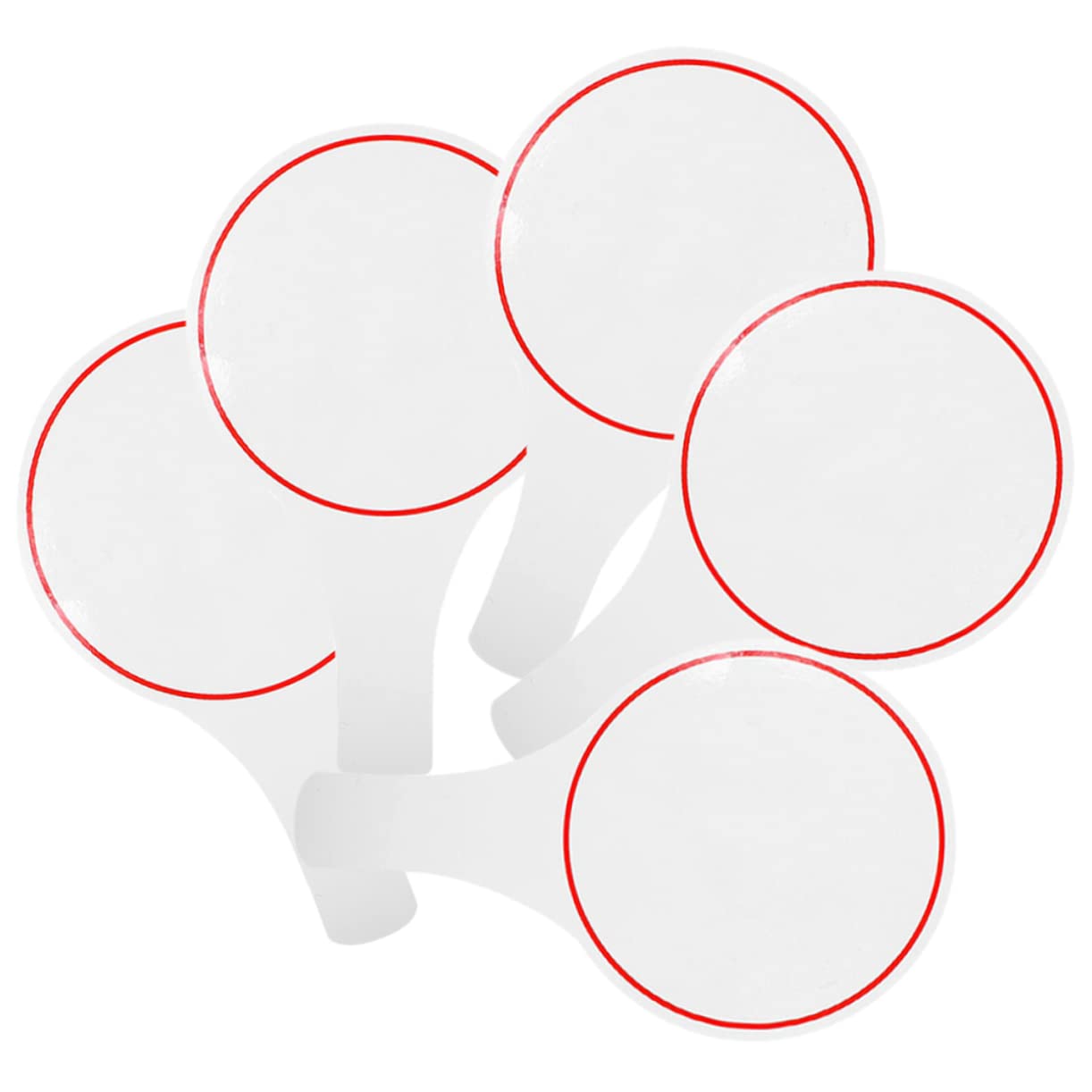 HAPINARY 5Pcs Blank Writable Scoreboards Simple Handheld Dry Erase Boards for Auctions Competitions DIY Writing Single Sided Design for Judges Easy Scorekeeping