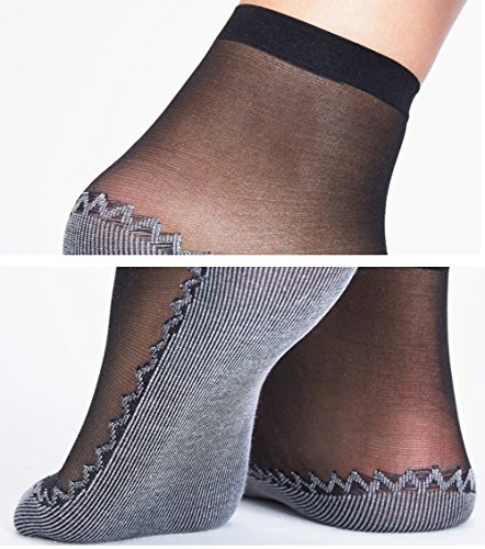 Image of Women's 10 Pairs Silky Thin Nylon Short Ankle Socks