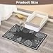 24x15 inches Cat Litter Mat Non-Slip Bottom Litter Box Mat Urine-Proof Soft Litter Mat for Cats Waterproof Pads Protects Floors Cat Mat for Litter Box