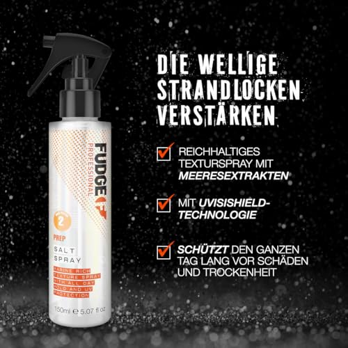 Fudge Professional Salt Spray | Texturierendes Meersalzspray, Volumen und flexibler Halt für Männer und Frauen, mit UV-Schutz - 150 ml