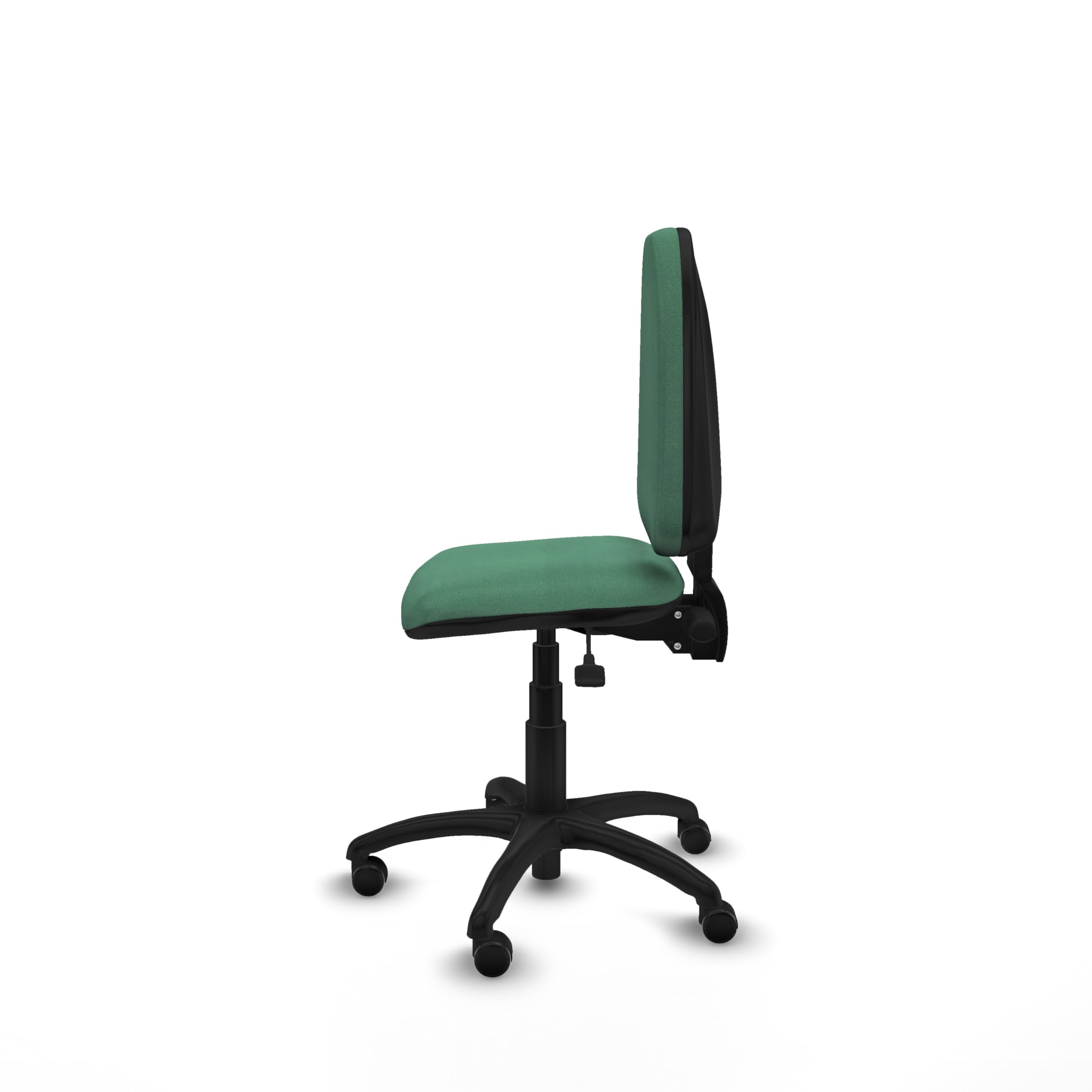 Piqueras y Crespo - Silla para Costureras Aýna sin Brazos. Equipado con Asincro y Espuma de Corte. con Ruedas Autofrenantes. Verde Esmeralda