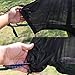 Hammock Bug Net - 12' Hammock Mosquito Net Fits All Camping Hammocks, Compact, Lightweight and Fast Easy Set Up, Security from Bugs and Mosquitoes, Essential Camping and Survival Gear (Black)