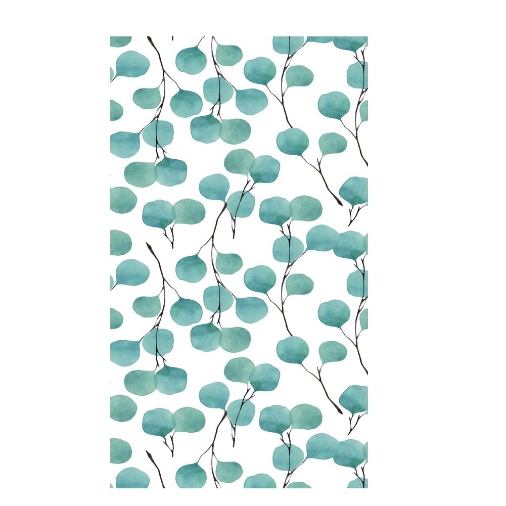 Folie okienne Prywatność folia okienna liście roślin wzór szkło dekoracyjne obejmujące bez kleju statyczne przyleganie matowe naklejki na okna do wystroju domu (Color : 60x100cm)