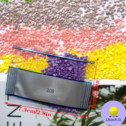 QYING - 30000pcs 60pcs Round Resin Flat Bottom Rhinestone Beads for Diamond Painting Accessories Round Drill Bits for 5D Diamond Art