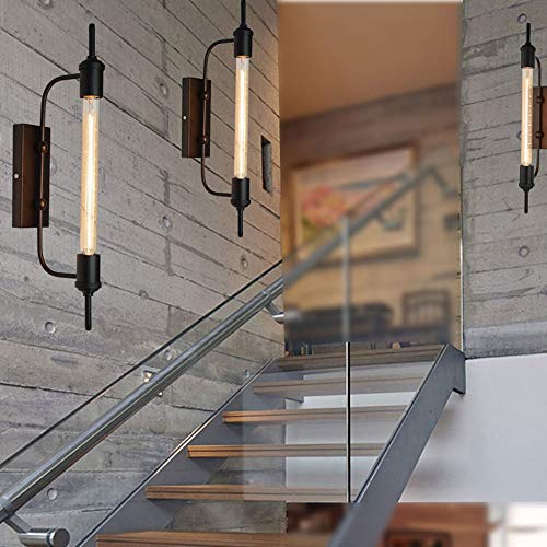 Lámpara de pared industrial para iluminar escaleras con estilo retro 4