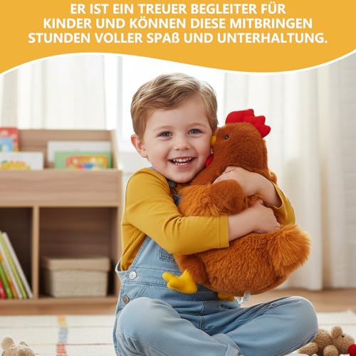 Qnvyw Plüsch Huhn Kuscheltier - Süßes Küken Spielzeug, Niedliches Spielzeug Als Geschenk Für Ostern Und Geburtstag