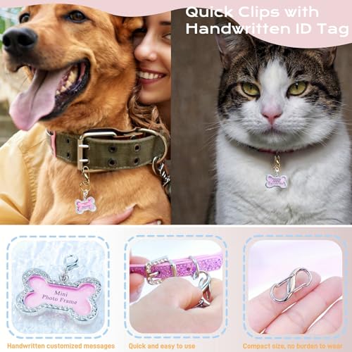 2-Pack-Dog-Tag-Clips-Stainless-Steel-Double-Opening-Pet-Tag-Quick-Clip-with-Tag-Ring-Bone-Shape-Dog-ID-Tag-Metal-Pet-Nametag-Holder-for-Dog-Cat-Collars-Harnesses - Cucciolini Doodles   2-Pack-Dog-Tag-Clips-Stainless-Steel-Double-Opening-Pet-Tag-Quick-Clip-with-Tag-Ring-Bone-Shape-Dog-ID-Tag-Metal-Pet-Nametag-Holder-for-Dog-Cat-Collars-Harnesses