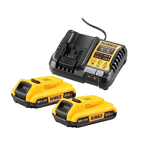 DeWalt DCB1104D2-QW, Kit de baterías y cargador, 2x Baterías DCB1...