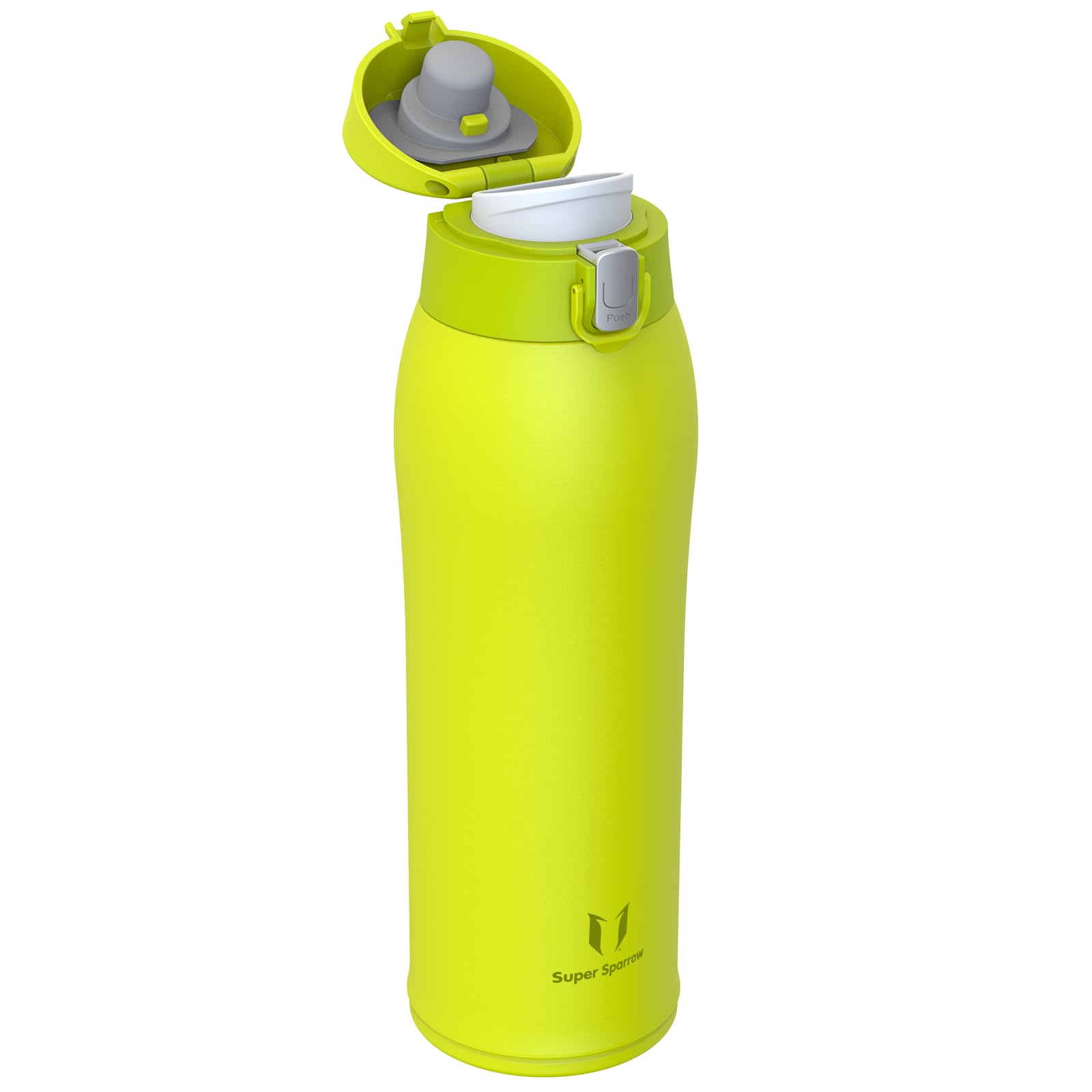 Super Sparrow Borraccia Termica, Acciaio Inox Bottiglia Termica - 350ml, 500ml, 750ml, 950ml - Senza BPA Tazza Termica, Borraccia Termica per Bambini, Scuola, Sportiva, Bici, Campeggio, Palestra