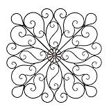 Wrought Iron 36-inch Scrolled Wall Decor