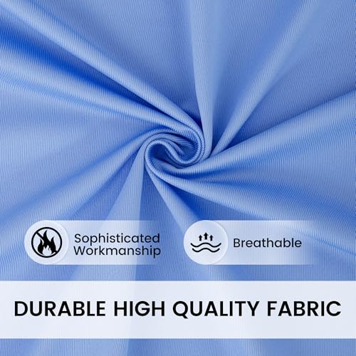 Image of Flame Retardant Hospital Curtain Room Divider, Grommet Cubicle Room Divider, Privacy Medical Curtain for Hospital, Clinic, Lab(1 Panel, Dark Blue, 15x8FT)