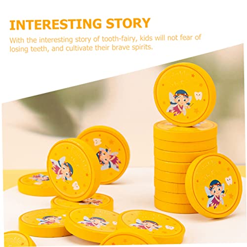 STAHAD 20 Pçs Fada Do Dente Moeda De Brinquedo De Quebra-Cabeça Brinquedo Infantil Brinquedos Educat