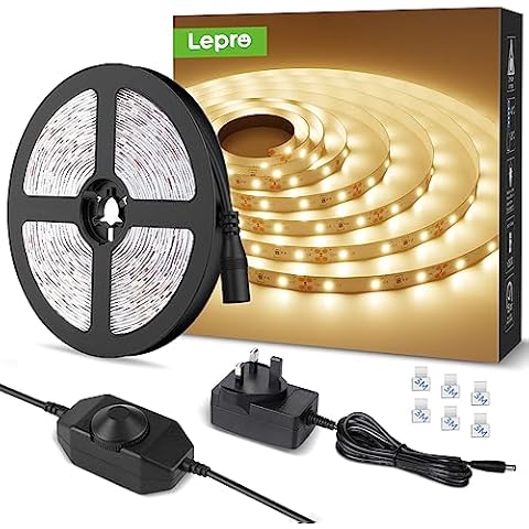 Lepro 5M Dimmable Warm White LED Strip Cover