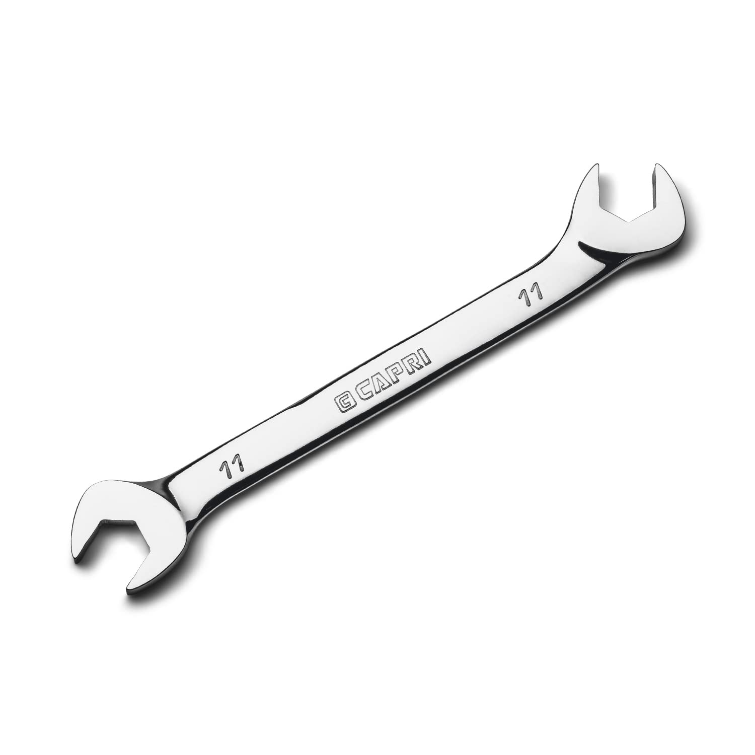 Capri Tools 11 mm Angle Open End Wrench, 30° and 60° Angles, Metric