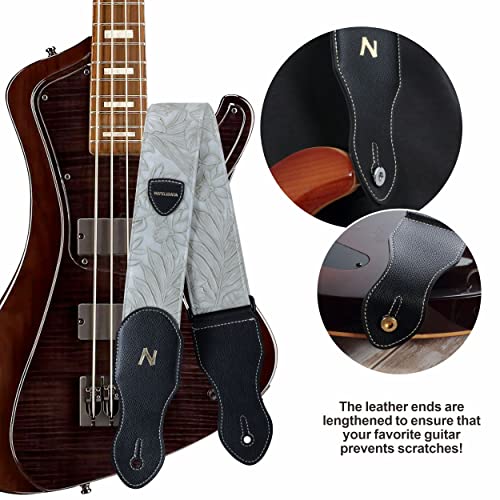 Nefelibata Sangle de guitare, 2,3 pouces style Porter en cuir sculpté avec des extrémités en cuir de haute qualité, 60s… - Les Beatles, Paul McCartney, John Lennon, RIngo Starr, George Harrison Nefelibata Sangle de guitare, 2,3 pouces style Porter en cuir sculpté avec des extrémités en cuir de haute qualité, 60s… – Image 5