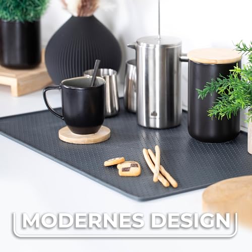 Vileda Silikonmatte Küche 40x60cm – Lebensmittelechte Antirutschmatte für die Küche - Hitzeresistent & rutschfest - Ideal für Arbeitsflächen, Schubladen & Regale