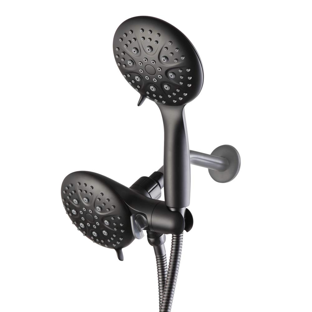 Buy Matte Black High Pressure 3Way Rainfall Shower Combo Dual Shower