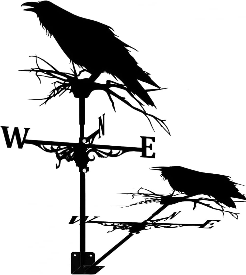 TAXXII Weathervane, Weather Vane,Weathervane Vane Metal Wind Weathercock Garden Patio Yard Ornament Decoration Weathervane Crafts
