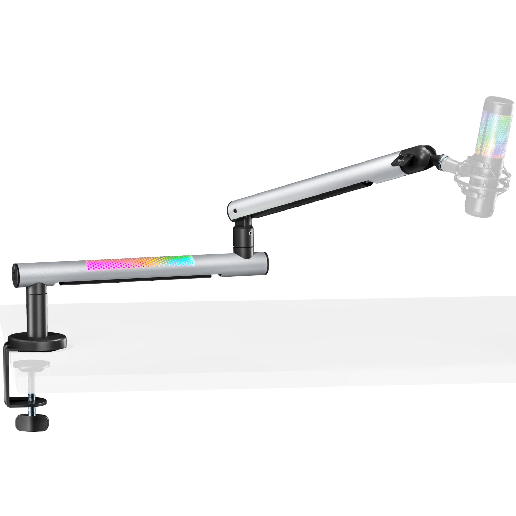 ARES WING RGB Gaming Mikrofon Arm mit 360° drehbarem Schwenkarm