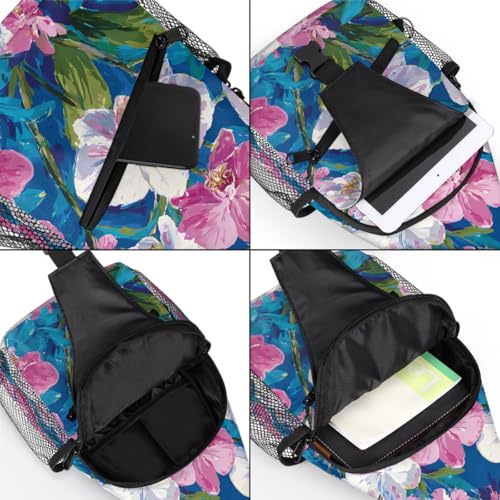 Bolso cruzado floral para mujer y hombre miniatura 5