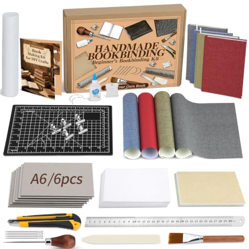 Jupean Book Binding Kits Book Binding Materials Bookbinding Kit