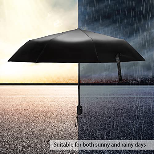 Parapluie de voyage coupe-vent automatique 3 plis solide et léger