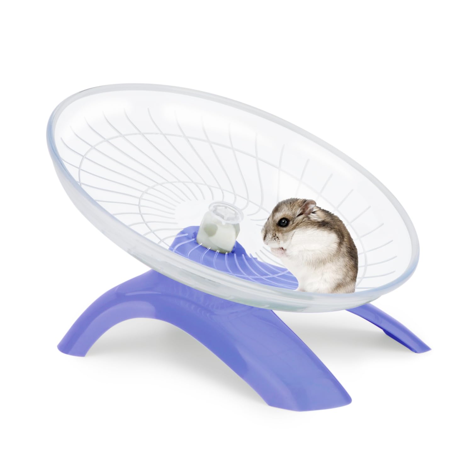 Reshiho Hamster Wheel Silent Hamster Exercise Wheel Running Spinner Hamster Flying Saucer for Hamsters Gerbils Mice and Other Small Pets (Purple)