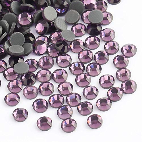 Crystal Hotfix Rhinestone,Machine Cut Stone 1440pcs/pkg (Violet,SS20/5mm), SS20/5mm/1440pcs