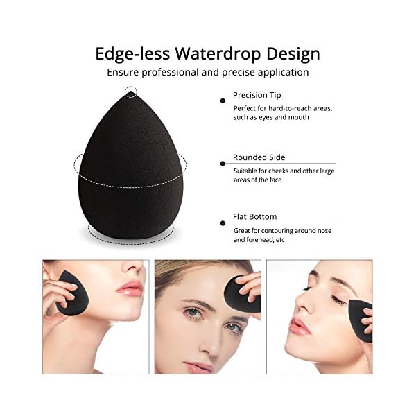 BEAKEY Make-up-Schwamm, latexfrei und vegan, Make-up-Blender, Beauty-Schwamm, makellos für Creme, flüssige Grundierung… – Bild 4