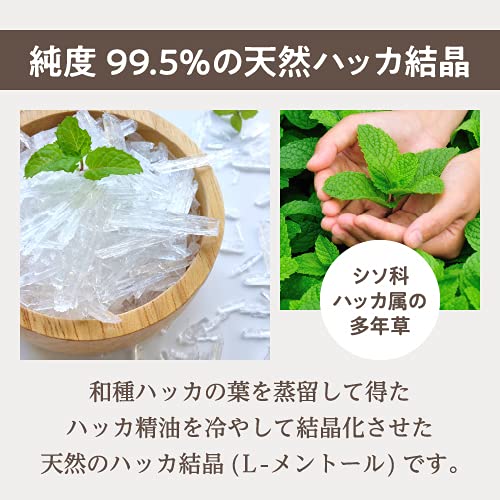 Amazon.co.jp: ハッカ結晶 天然 L-メントール 高純度 100g 2袋セット