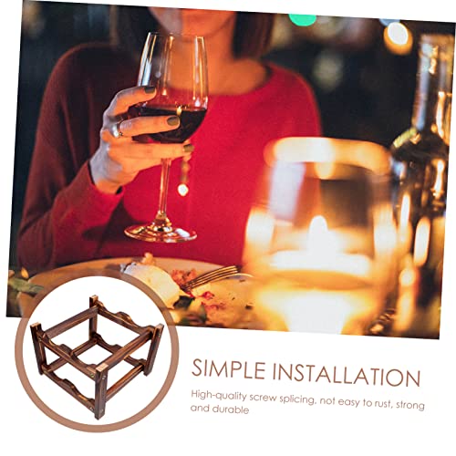 Soporte de madera para botellas de vino Ciieeo miniatura 3