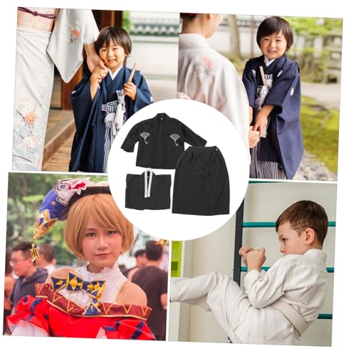 LIFKOME 1 Set Kimono Traditional Clothing Formal Dress Boys Clothes Boys Kimono Boy Kimono Japanese Kimono for Party Comfortable Japanese Kimono Japan Kimono Bathrobe Fabric Cosplay Child