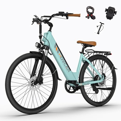 Movcan V80 Electric Bike, 1000W Motor 28MPH Ebike, 48V 13Ah